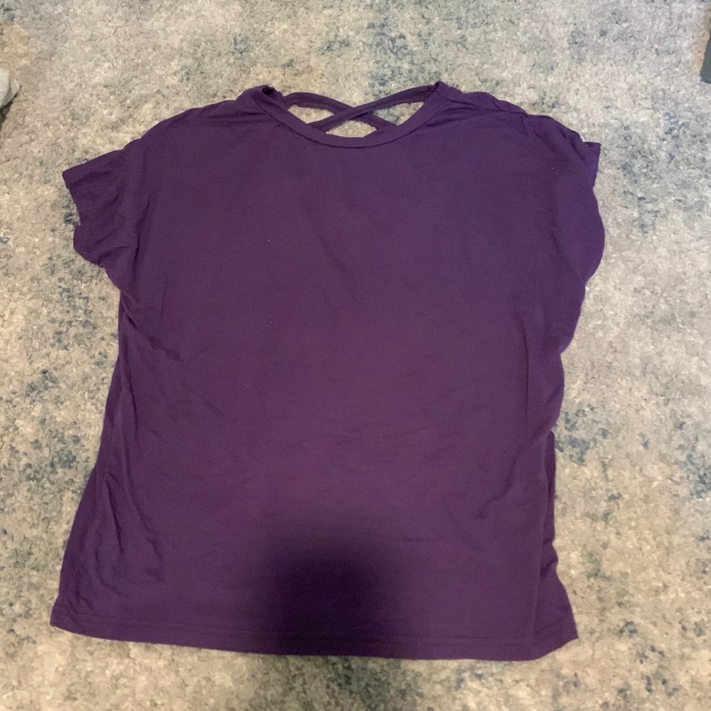 Purple workout top